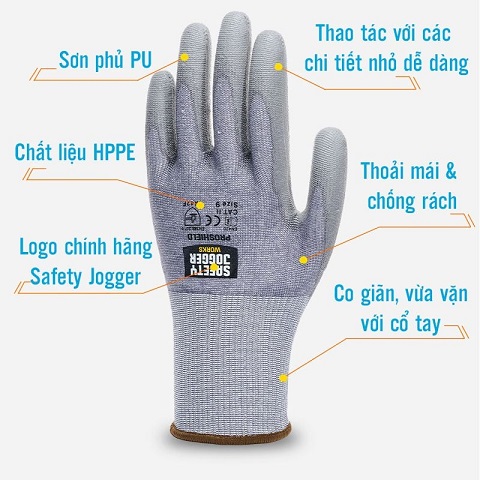 Găng tay chống cắt Safety Jogger Proshield 4X42F